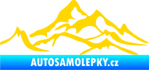 Samolepka Krajina hory 017 levá jasně žlutá