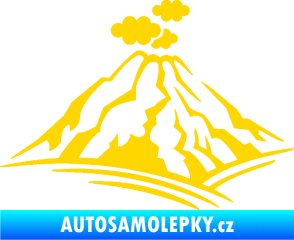 Samolepka Krajina hory 018 levá jasně žlutá