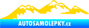 Samolepka Krajina hory 020 levá jasně žlutá