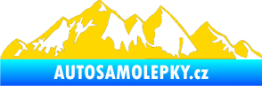 Samolepka Krajina hory 021 levá jasně žlutá