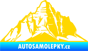 Samolepka Krajina hory 022 pravá jasně žlutá