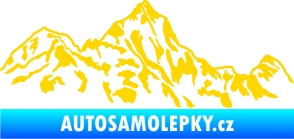 Samolepka Krajina hory 025 pravá jasně žlutá