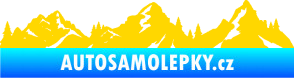 Samolepka Krajina hory 035 levá jasně žlutá