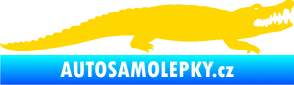Samolepka Krokodýl 002 pravá jasně žlutá