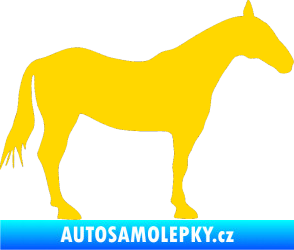 Samolepka Kůň 005 pravá jasně žlutá