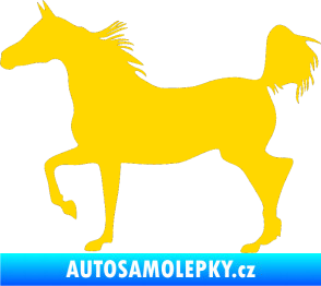 Samolepka Kůň 009 levá jasně žlutá