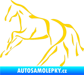 Samolepka Kůň 024 levá jasně žlutá
