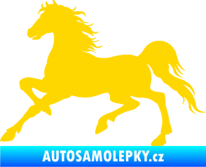 Samolepka Kůň 037 levá jasně žlutá