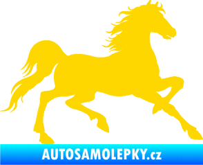 Samolepka Kůň 037 pravá jasně žlutá
