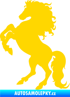 Samolepka Kůň 038 levá jasně žlutá