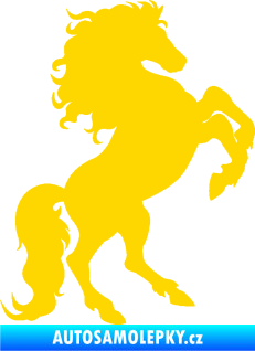 Samolepka Kůň 038 pravá jasně žlutá