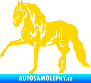 Samolepka Kůň 039 levá jasně žlutá