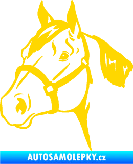 Samolepka Kůň 040 levá jasně žlutá