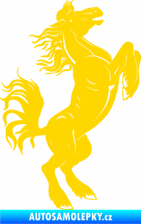Samolepka Kůň 045 pravá jasně žlutá