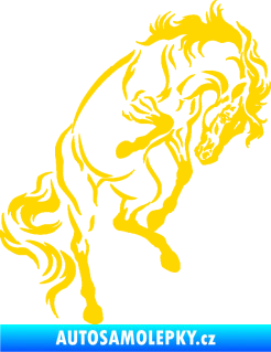 Samolepka Kůň 047 pravá jasně žlutá