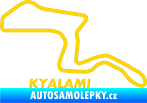 Samolepka Okruh Kyalami jasně žlutá