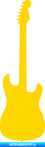 Samolepka Kytara elektrická jasně žlutá