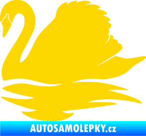 Samolepka Labuť 003 levá jasně žlutá