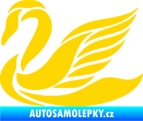 Samolepka Labuť 005 levá jasně žlutá