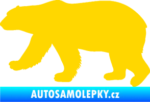 Samolepka Lední medvěd 002 levá jasně žlutá