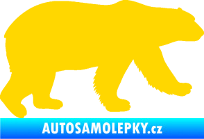 Samolepka Lední medvěd 002 pravá jasně žlutá