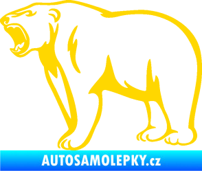 Samolepka Lední medvěd 003 levá jasně žlutá