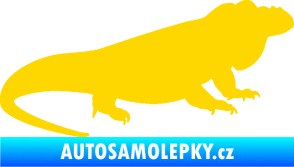 Samolepka Leguán 001 pravá jasně žlutá
