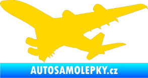 Samolepka Letadlo 002 levá jasně žlutá