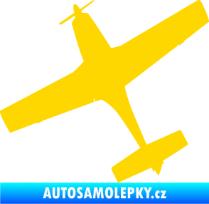 Samolepka Letadlo 003 levá jasně žlutá