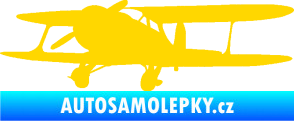 Samolepka Letadlo 006 levá jasně žlutá