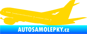 Samolepka Letadlo 009 levá jasně žlutá