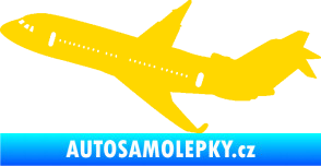 Samolepka Letadlo 013 levá jasně žlutá