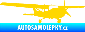 Samolepka Letadlo 014 pravá jasně žlutá