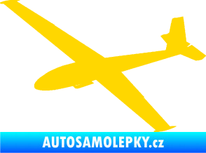 Samolepka Letadlo 025 levá kluzák jasně žlutá