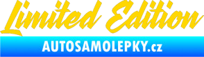 Samolepka Limited edition 003 jasně žlutá