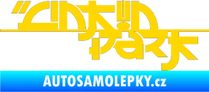 Samolepka Linkin Park 003 jasně žlutá