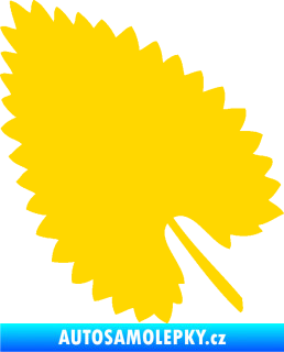 Samolepka List 001 levá jasně žlutá