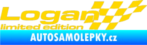 Samolepka Logan limited edition pravá jasně žlutá