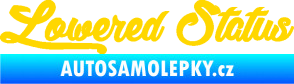 Samolepka Lowered status nápis jasně žlutá
