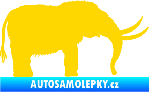 Samolepka Mamut 001 pravá jasně žlutá