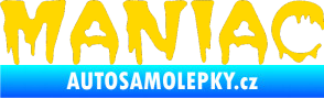 Samolepka Maniac 001 jasně žlutá