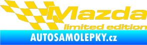Samolepka Mazda limited edition levá jasně žlutá