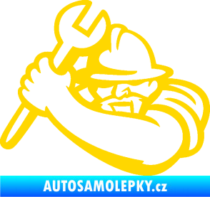 Samolepka Mechanik 001 levá jasně žlutá