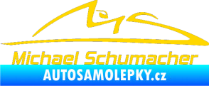 Samolepka Michael Schumacher 002 jasně žlutá