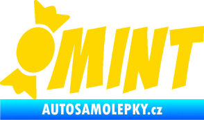 Samolepka Mint bonbón jasně žlutá