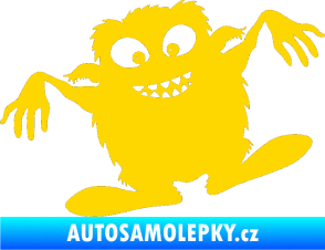 Samolepka Monstrum 001 levá jasně žlutá