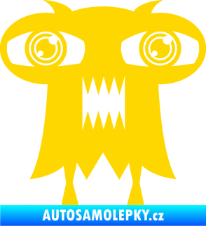 Samolepka Monstrum 003 levá jasně žlutá