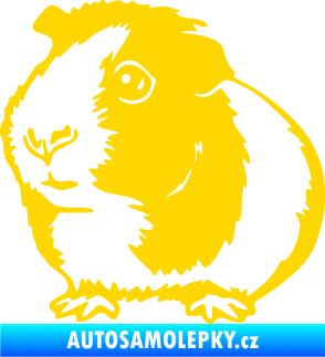 Samolepka Morče 003 levá jasně žlutá