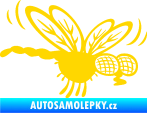 Samolepka Moucha 003 pravá jasně žlutá
