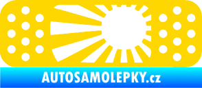 Samolepka Náplast 002 levá jasně žlutá